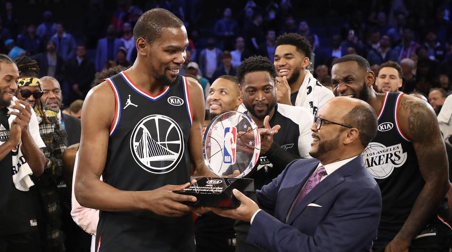 杜兰特全明星mvp是哪一年，杜兰特第一次全明星mvp